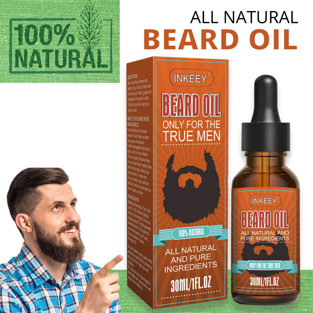 Beard Oil for MEN Hair Growth Oil Serum Mustache Grooming Growing Moisturizer US