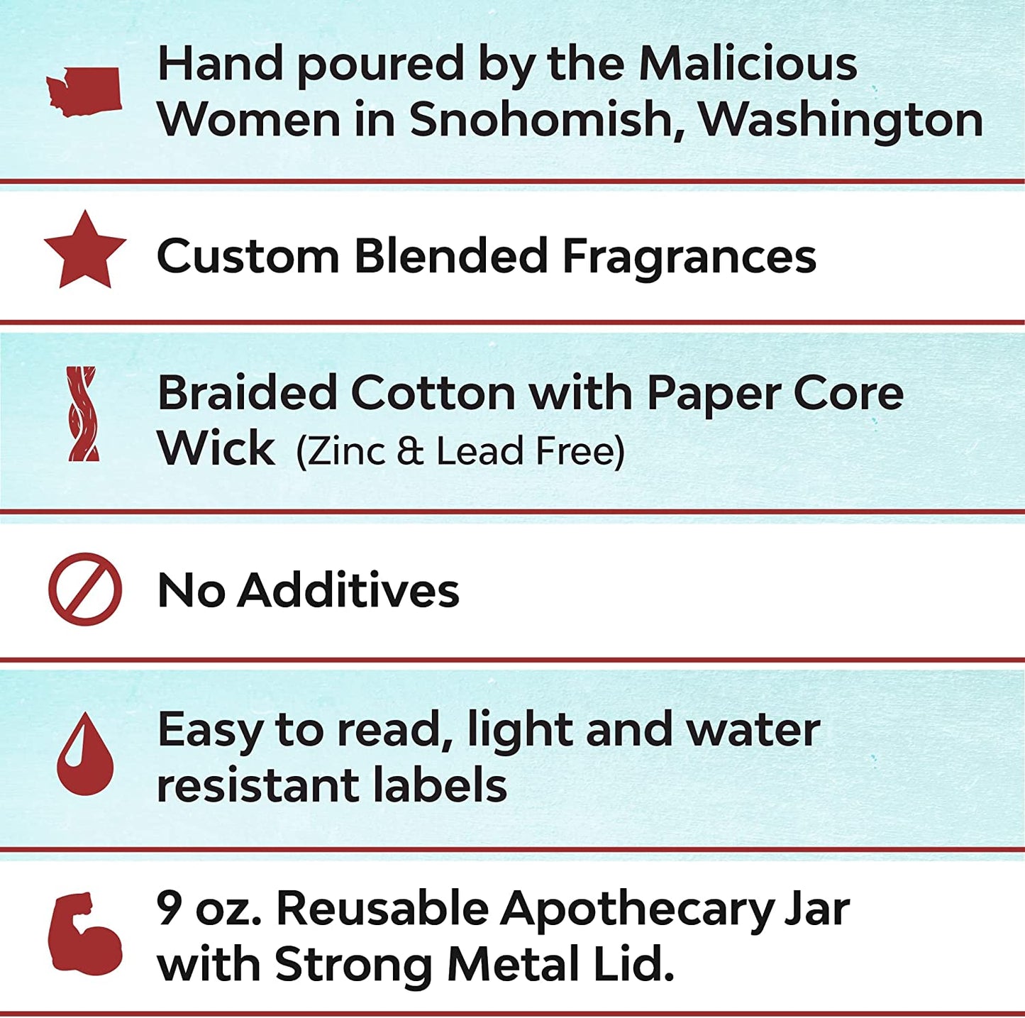 Malicious Women Candle Co - Boss Lady, Expresso Yo' Self Infused with Hustle & Caffeine, All-Natural Soy Candle, 9 Oz