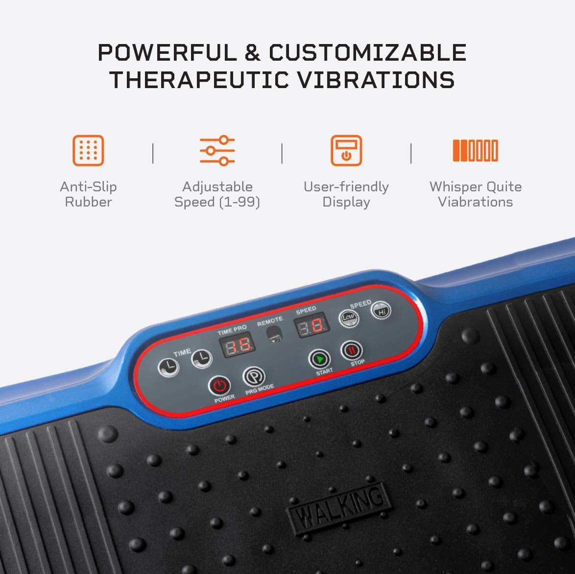 Lifepro Waver Vibration Plate Exercise Machine - Whole Body Workout Vibration Fitness Platform W/ Loop Bands - Home Training Equipment for Weight Loss & Toning