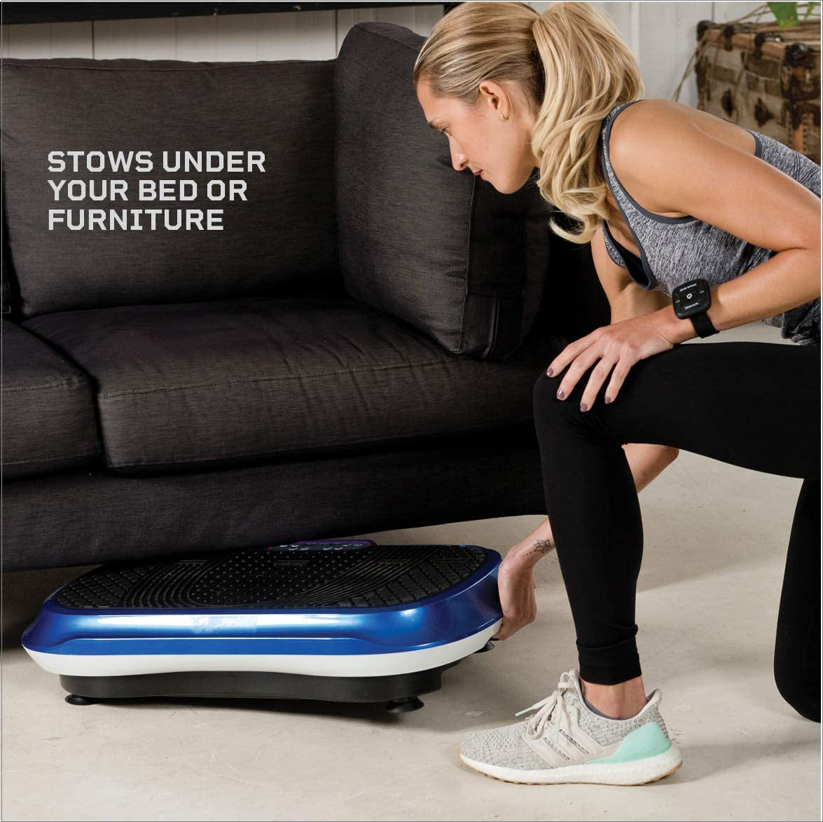 Lifepro Waver Vibration Plate Exercise Machine - Whole Body Workout Vibration Fitness Platform W/ Loop Bands - Home Training Equipment for Weight Loss & Toning