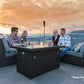 Series 403-Espresso Brown Fire Table, Espresso Brown/50,000 BTU
