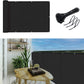 3'X10'Balcony Privacy Screen Cover Fence Cover UV Protection Weatherproof Windscreen Heavy Duty for Patio, Backyard,Black