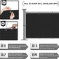 3'X10'Balcony Privacy Screen Cover Fence Cover UV Protection Weatherproof Windscreen Heavy Duty for Patio, Backyard,Black