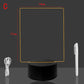 Black Base Handwriting Night Light Battery Powered Blank Acrylic Led Writing Board with Mark Pen Color Changing Lamp for Decor