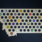 All 50 States Beer Cap Map - Montana Beer Cap Map MT - Semi-Glossy Maple Wood -  - Great Father'S Day Gift!
