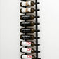 W Series Wine Rack 4 - Metal Wall Mounted Wine Rack - Modern, Label Forward Wine Storage - Space Saving Wine Rack with 12 Bottle Storage Capacity (Matte Black)