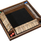 WE Games Shut the Box Wooden 1-4 Player Board Game Travel Size, the Original Table Top Dice Game for Kids and Families, Learn Math, for Classrooms, Pubs or at Home, 14 Inches, Includes 8 Dice