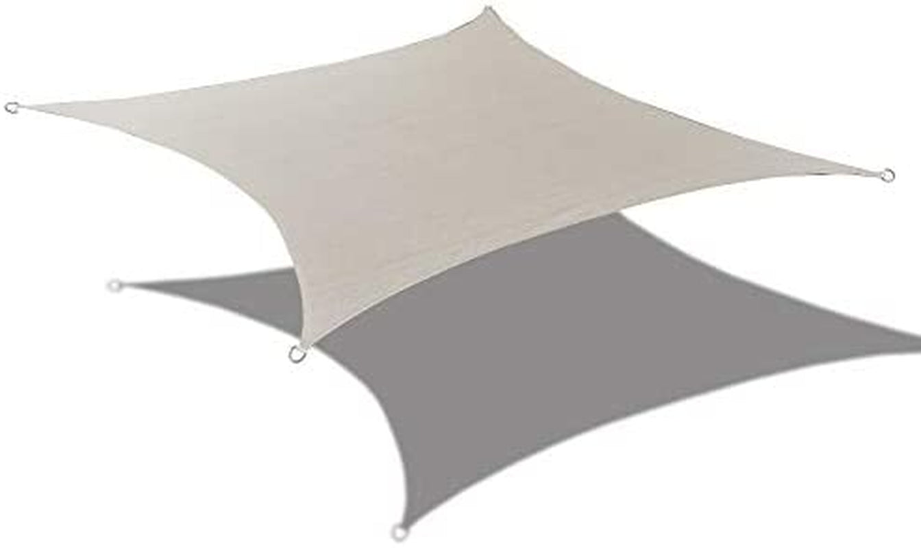 Alion Home Rectangle Shade Sails - Sun Shade Sails - Shade Sail for Outdoor, Playground Shade Sails, Pool Shade Sail, Deck Shade Sail, Driveway Shade Sail - UV Sun Block Fabric(10 X 14 FT, Grey)