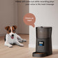 Automatic Cat Feeder, 6L Auto Pet Cat Dry Food Dispenser with Clog-Free Design, Low Food LED Indication, 0-50 Portion Control for 1-6 Meals Daily, 10S Voice Recorder for Small & Medium Pets