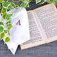 Initial Handkerchief for Men, Monogrammed Boxed 3 Piece Set,100% Cotton