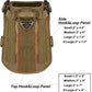 Tactical Dog Harness with 4X Metal Buckle, Dog MOLLE Vest with Handle, No Pulling Front Clip ,Hook and Loop Panel for Dog Custom Patch (L (28"-35" Girth), Coyote Brown)