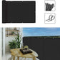 3'X10'Balcony Privacy Screen Cover Fence Cover UV Protection Weatherproof Windscreen Heavy Duty for Patio, Backyard,Black