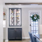 W Series Wine Rack 4 - Metal Wall Mounted Wine Rack - Modern, Label Forward Wine Storage - Space Saving Wine Rack with 12 Bottle Storage Capacity (Matte Black)